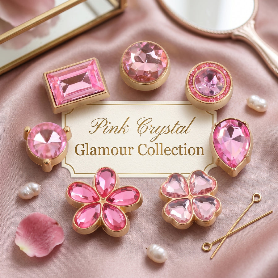 Jibbitz - Pink Crystal Glamour Collection