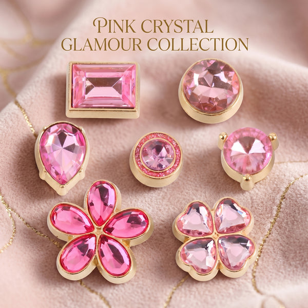 Jibbitz - Pink Crystal Glamour Collection