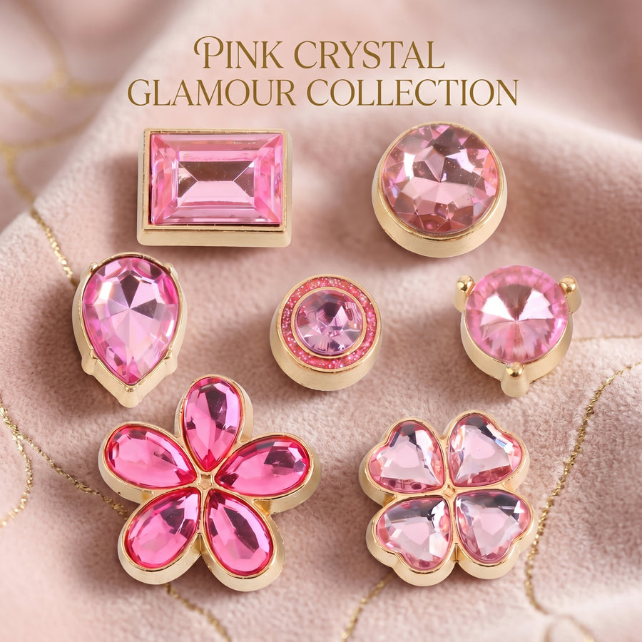 Jibbitz - Pink Crystal Glamour Collection