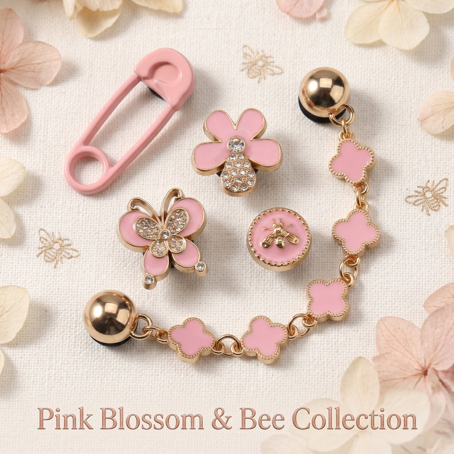 Jibbitz - Pink Blossom & Bee Collection