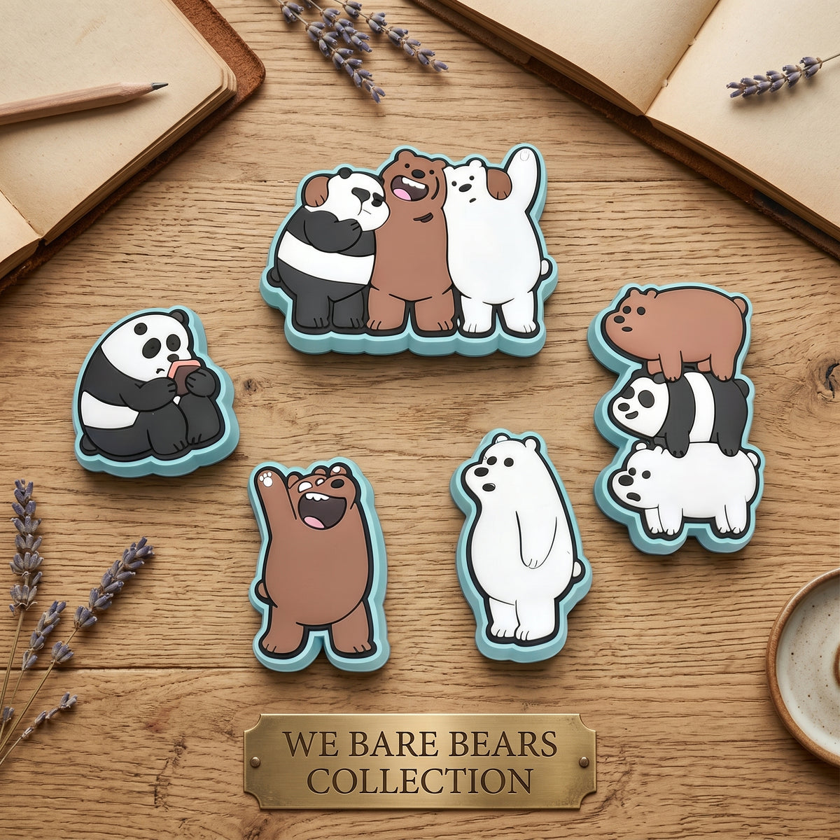 Jibbitz - We Bare Bears Collection