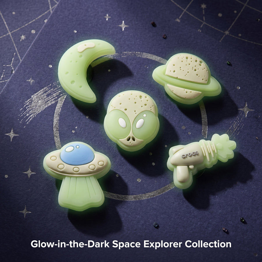 Jibbitz - Glow-in-the-Dark Space Explorer Collection