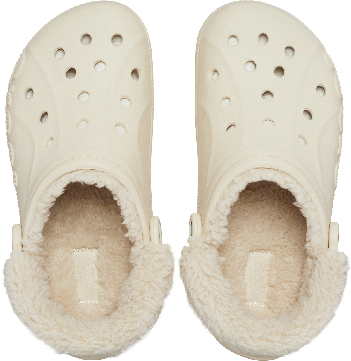 Crocs Baya Lined Fuzzy-Strap Clog