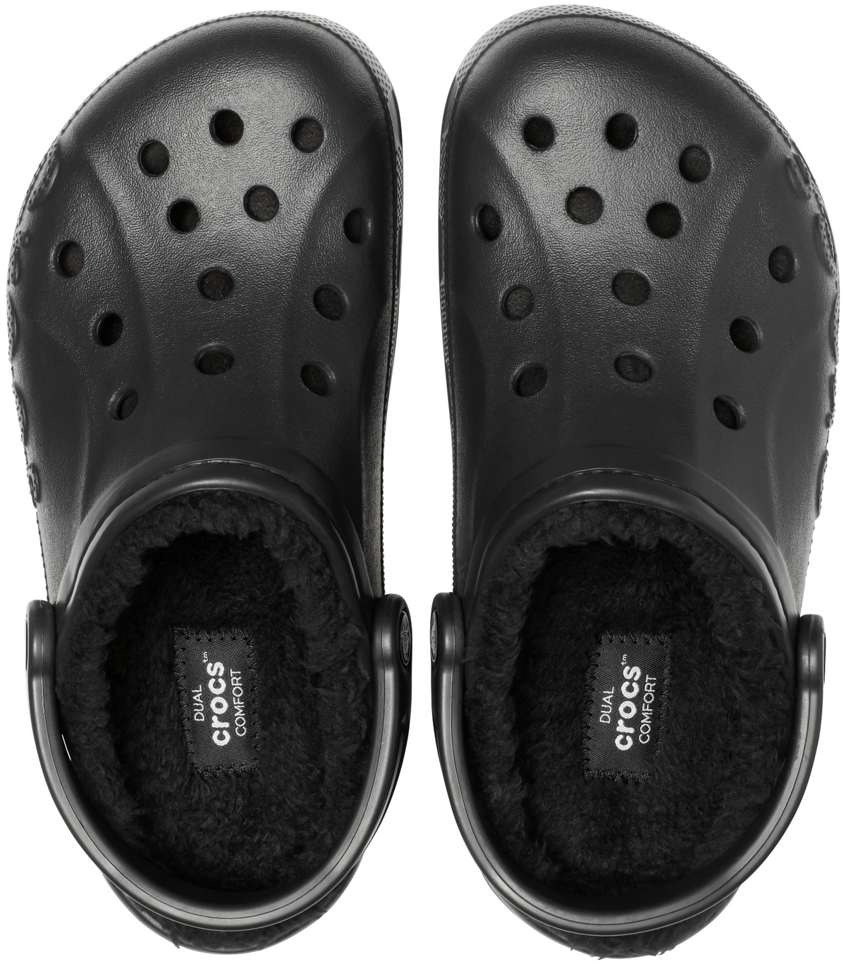 Crocs Baya Lined Fuzzy-Strap Clog