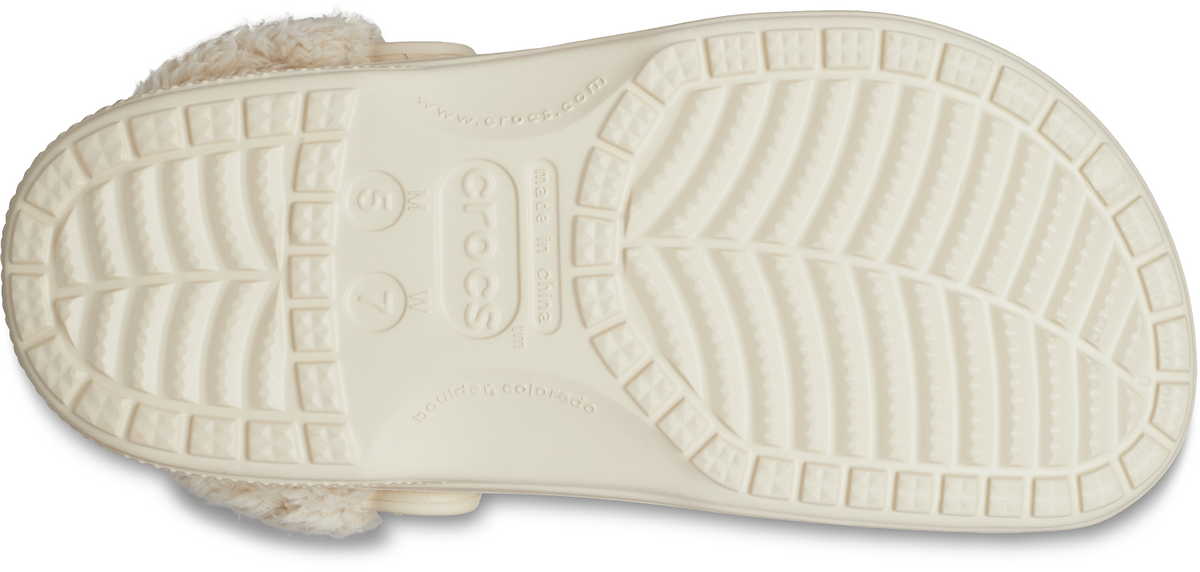 Crocs Baya Lined Fuzzy-Strap Clog