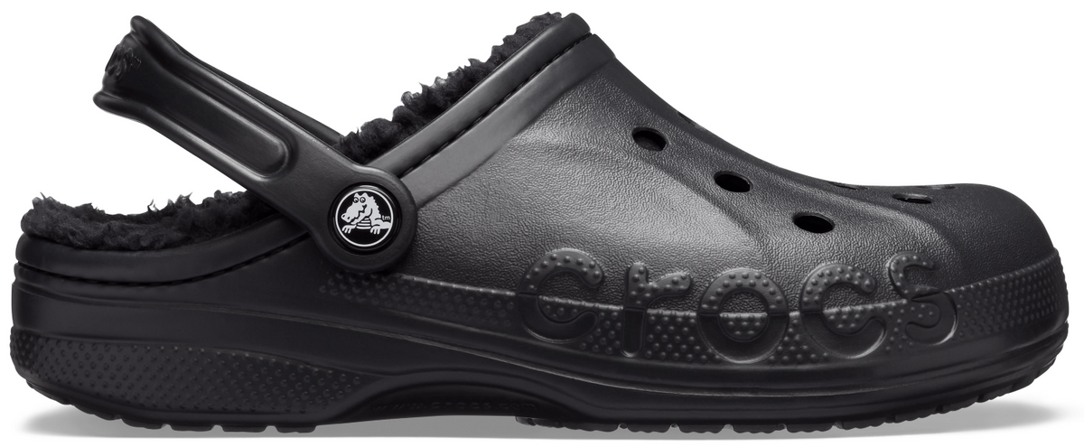 Crocs Baya Lined Fuzzy-Strap Clog