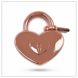 Rose Gold Heart Lock