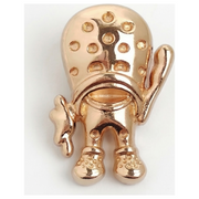 Jibbitz - Metal - Crocs Logo Standing - Gold