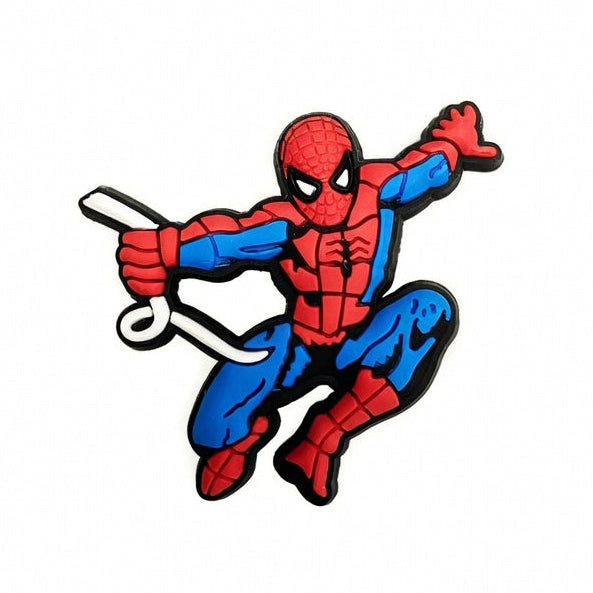 Spider-Man character in a dynamic pose on a white background