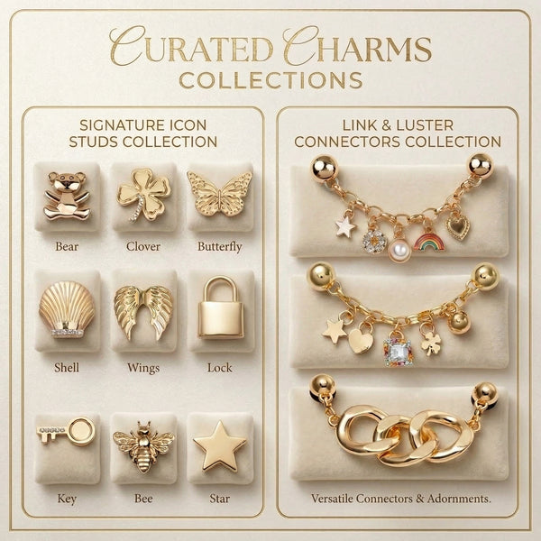 Jibbitz - Gold Charms Collection