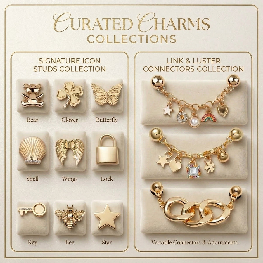 Jibbitz - Gold Charms Collection