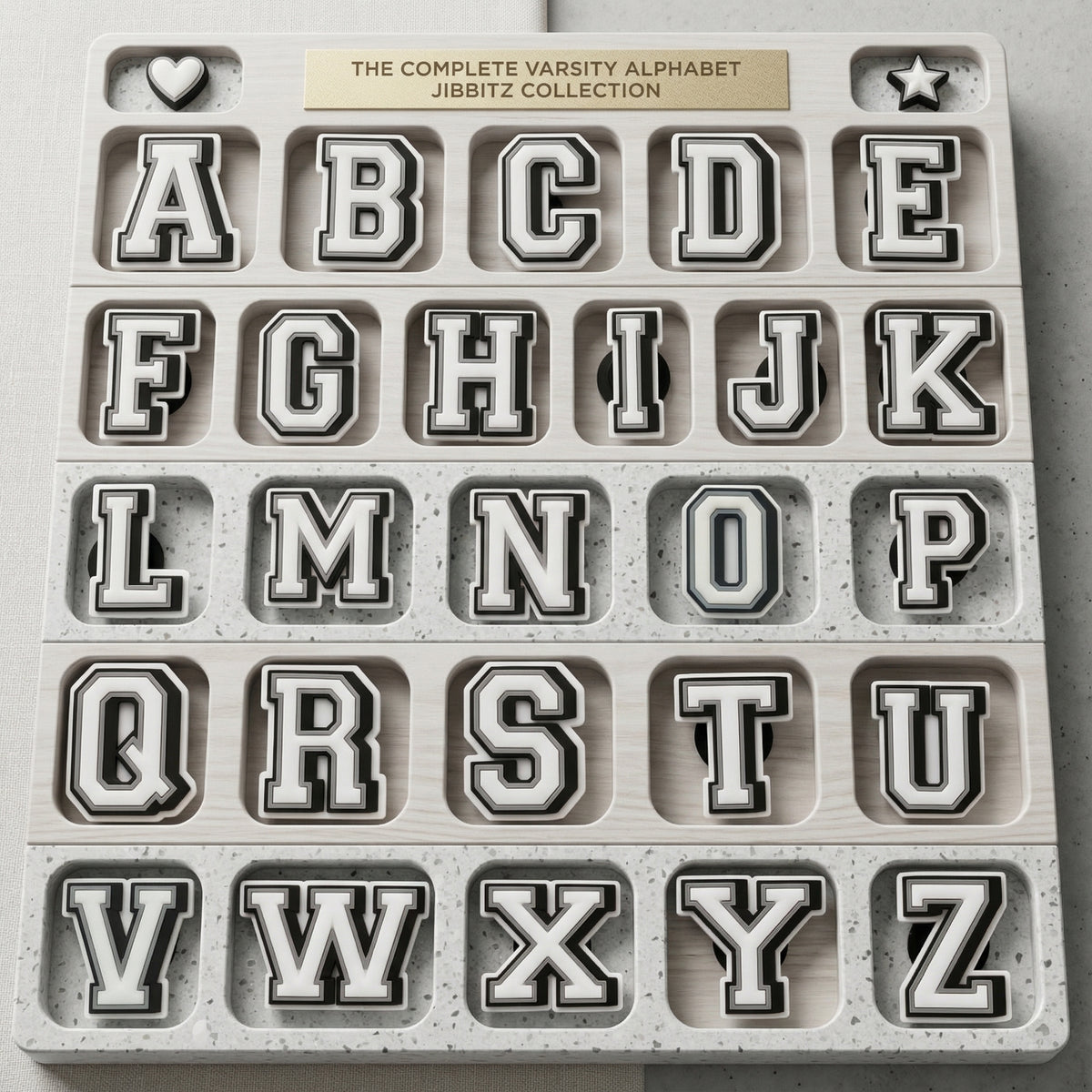 Jibbitz - Alphabet Collection - mStore.Kh | mTravel Store