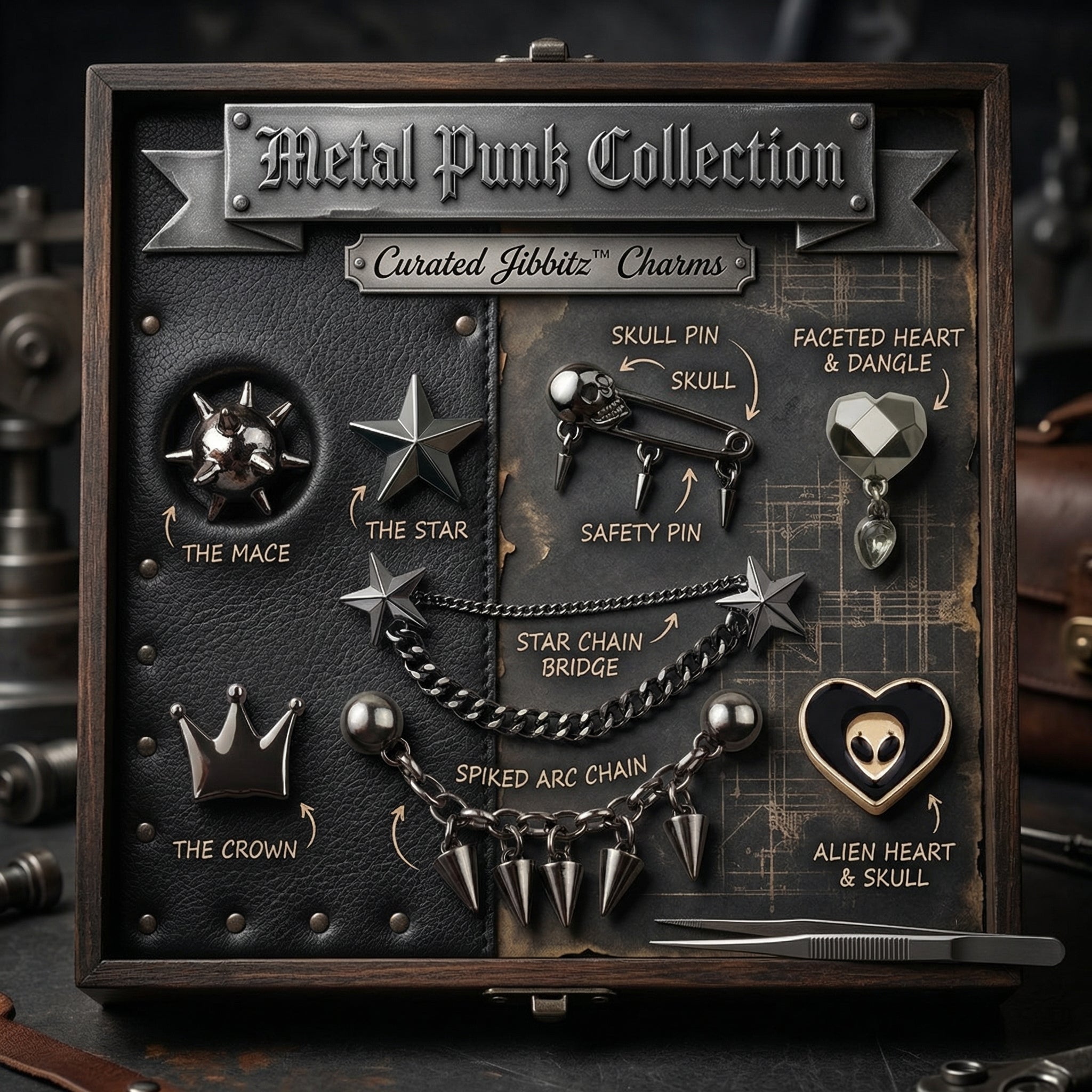 Jibbitz - Metal Punk Collection