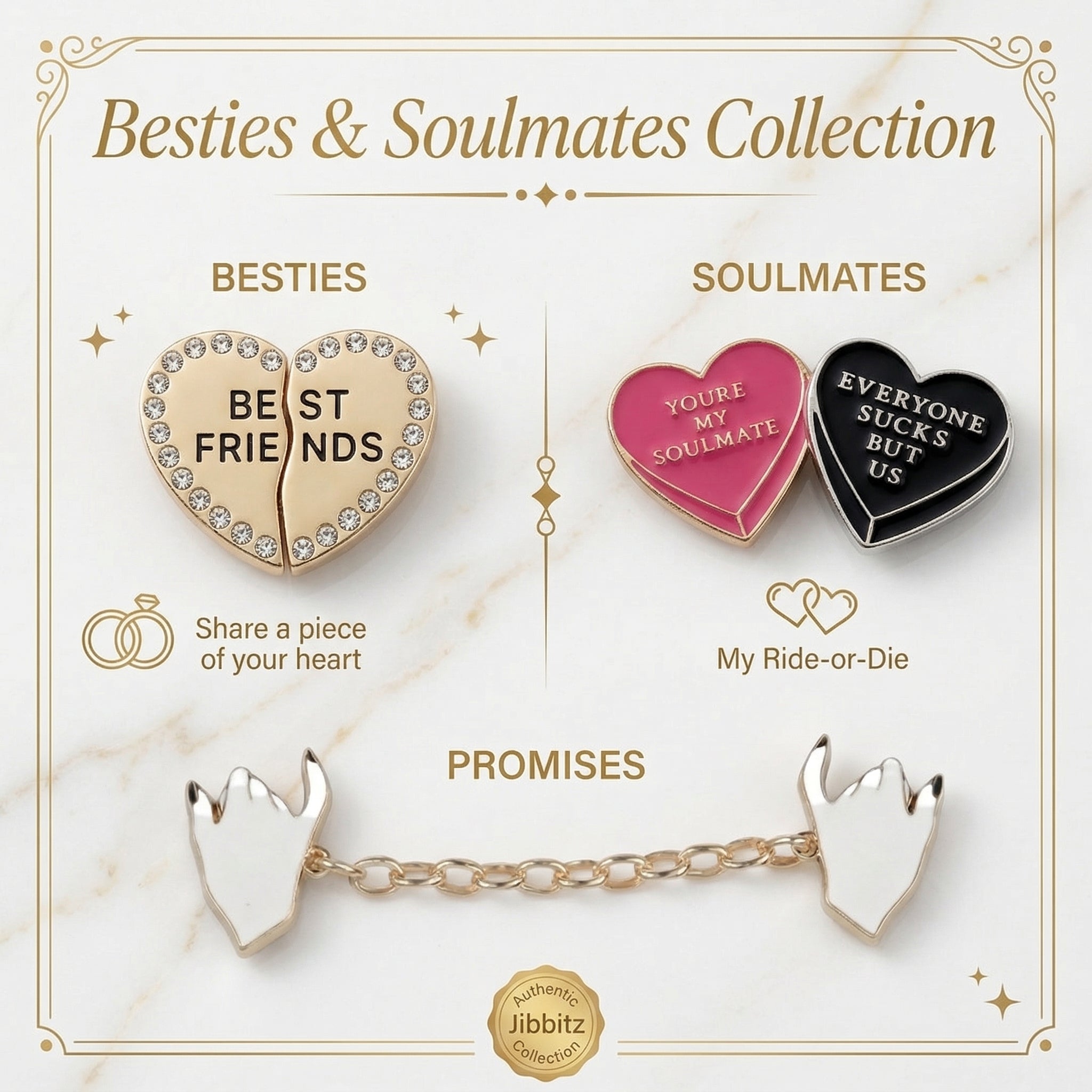 Jibbitz - Besties & Soulmates Collection