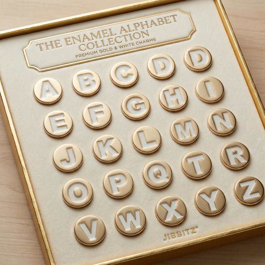 Jibbitz - Golden Alphabet Collection