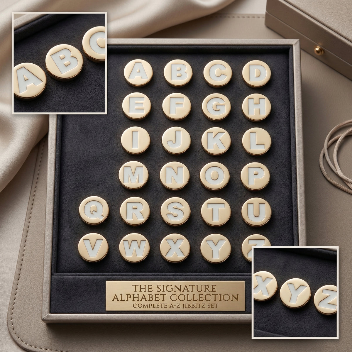 Jibbitz - Golden Alphabet Collection