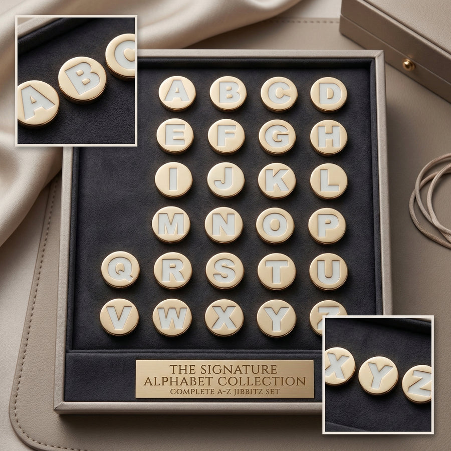 Jibbitz - Golden Alphabet Collection