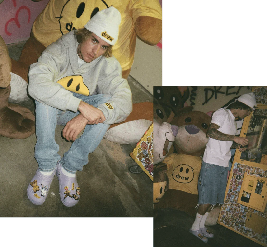 Rare Limited Edition Crocs X Justin Bieber with Drew - Lavender Classic Clog - mStore.Kh | mTravel Store