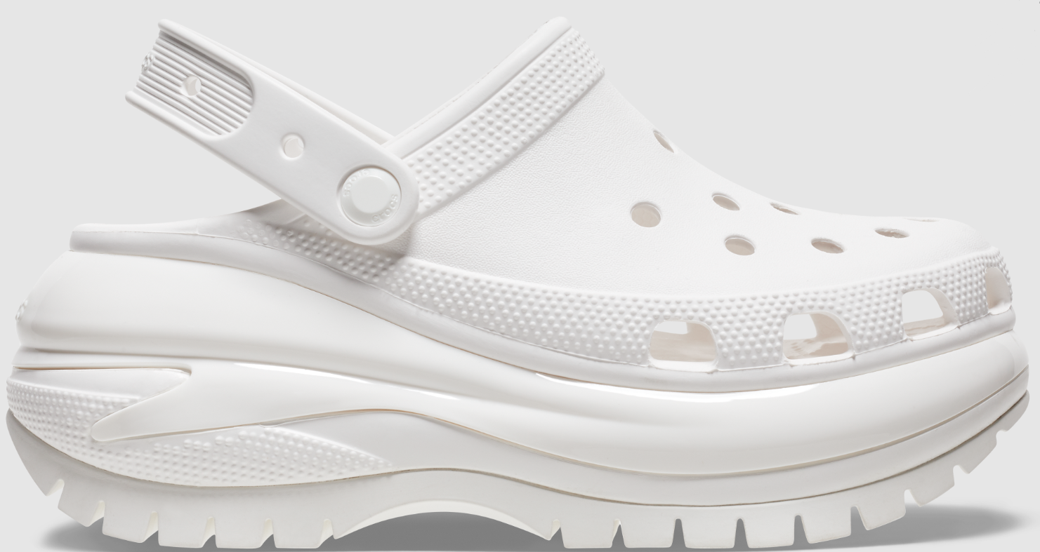 Authentic Crocs Mega Crush Clog - White