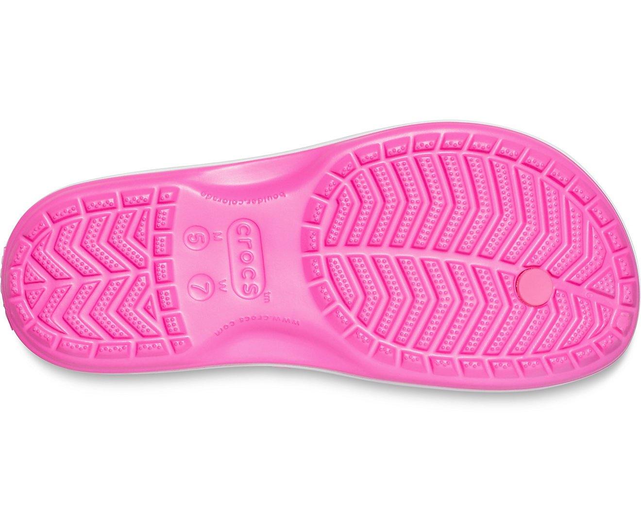 Authentic Crocband Flip - Electric Pink / White - mTravel Store