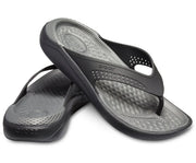 Crocs LiteRide Flip Black/ Slate Grey - mTravel Store