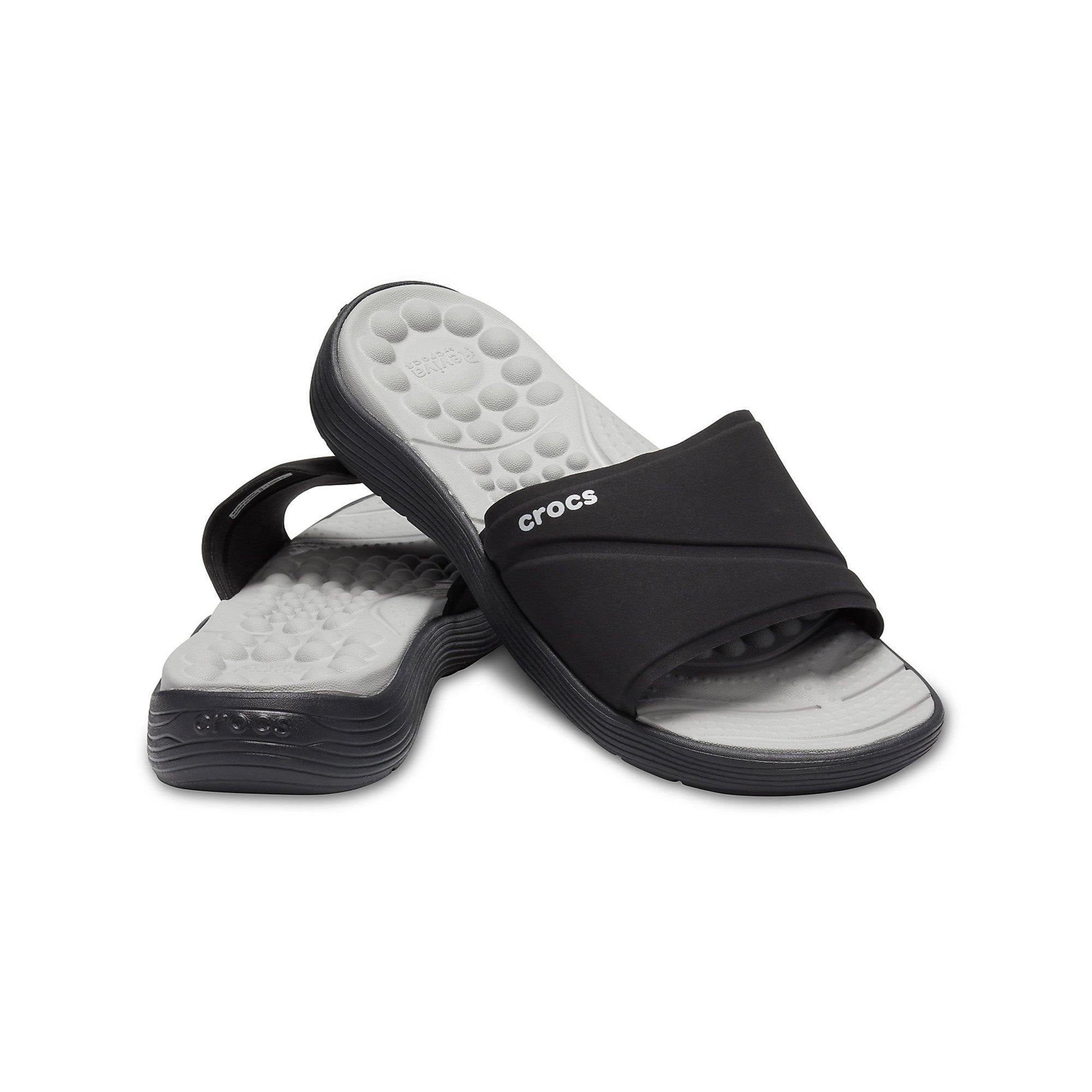 Crocs Reviva Black/Gray Slide