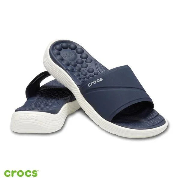 Crocs Reviva Navy/White Slide - mTravel Store