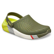 LiteRide Colorblock Clog Army Green / White - mTravel Store