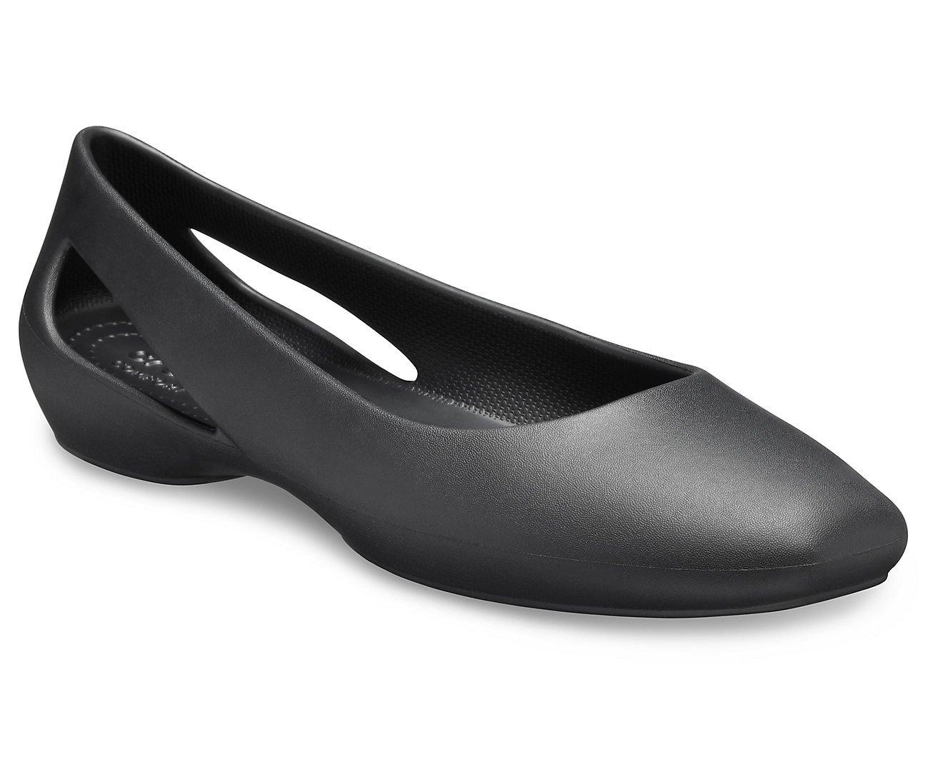 Authentic Women's Crocs Sloane Flat - Black - mTravel Store