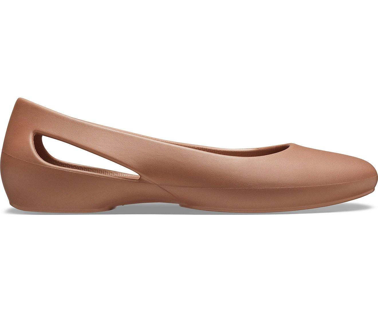 Authentic Women's Crocs Sloane Flat - Bronze - mTravel Store
