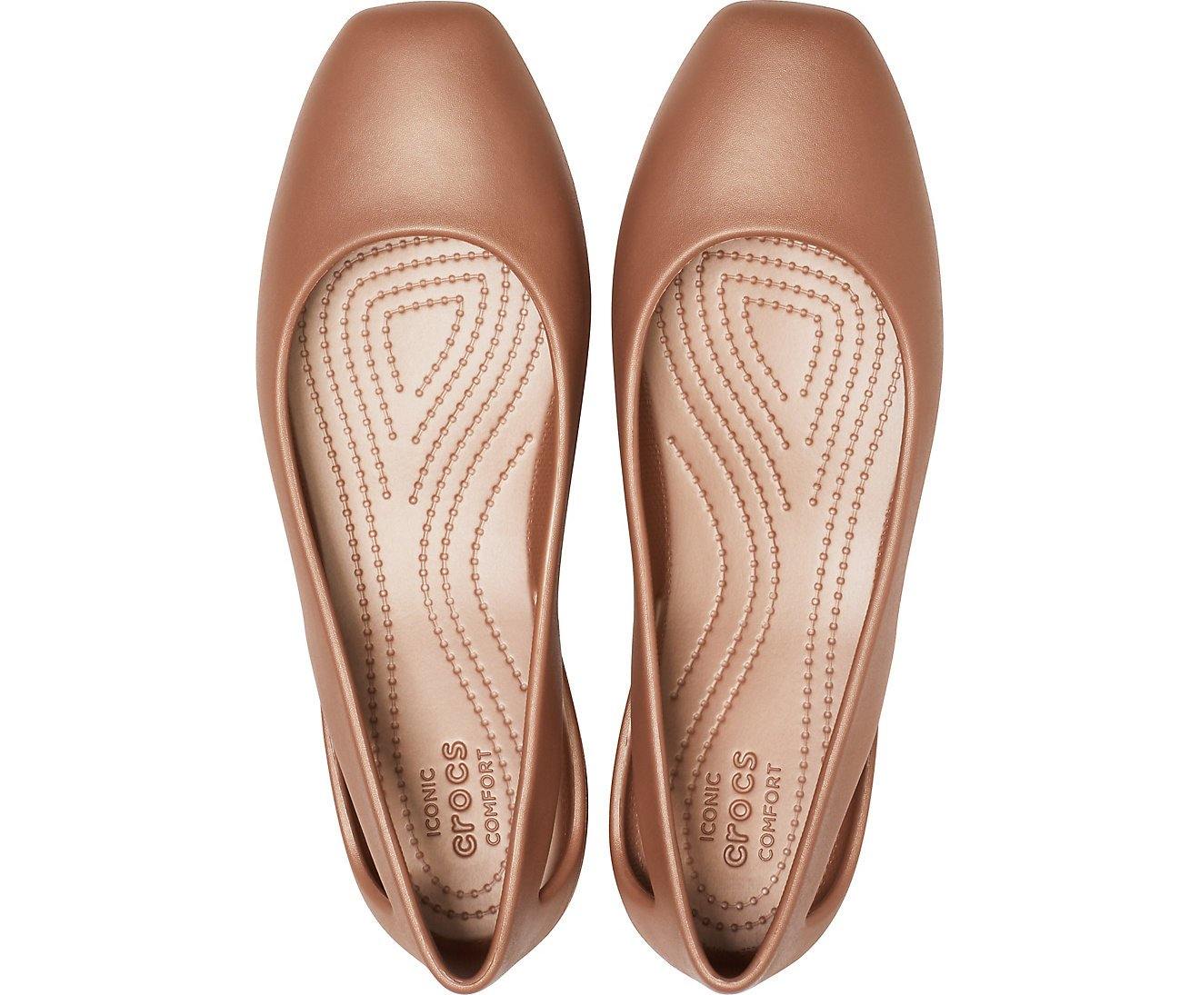 Authentic Women's Crocs Sloane Flat - Bronze - mTravel Store