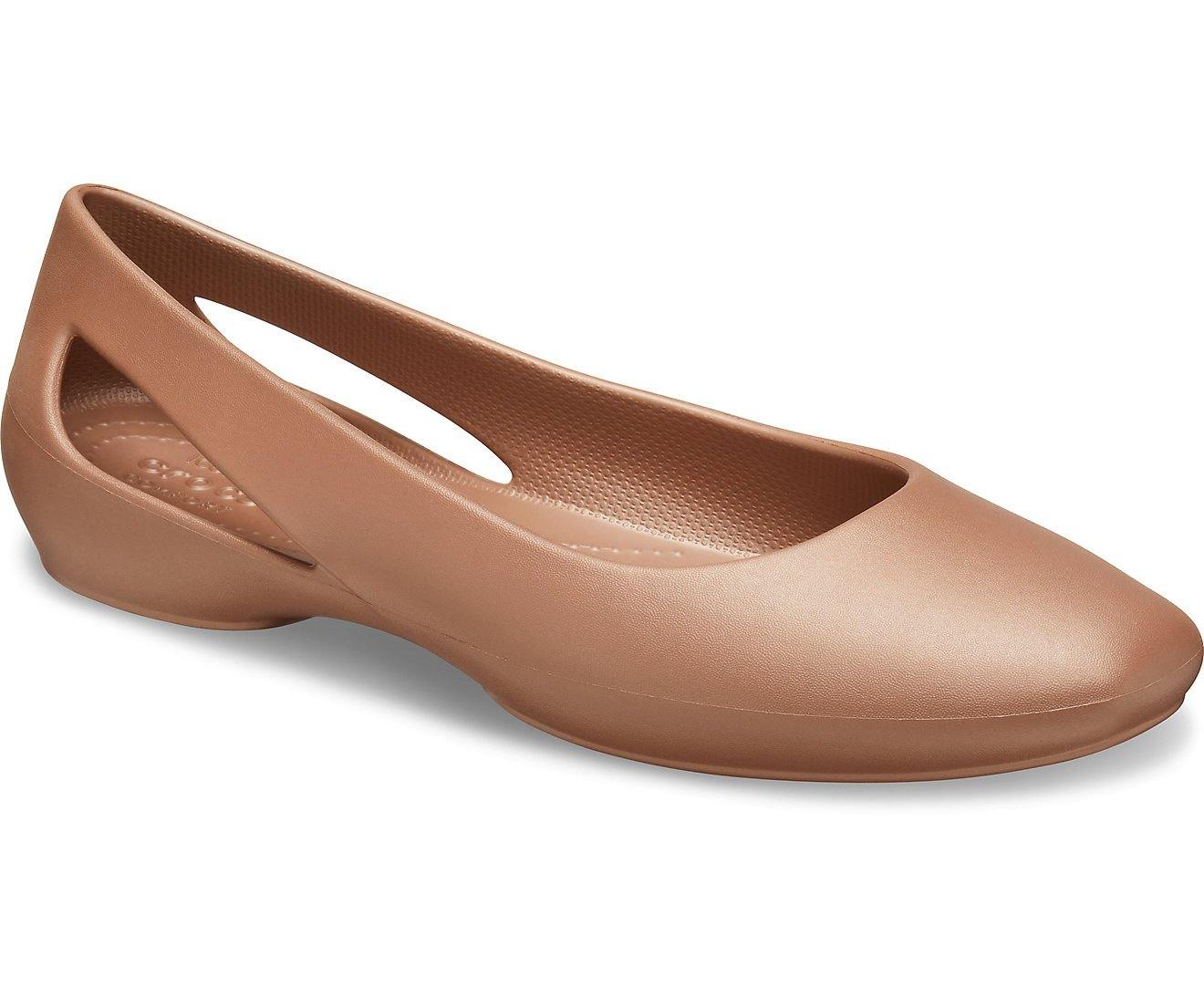 Authentic Women's Crocs Sloane Flat - Bronze - mTravel Store