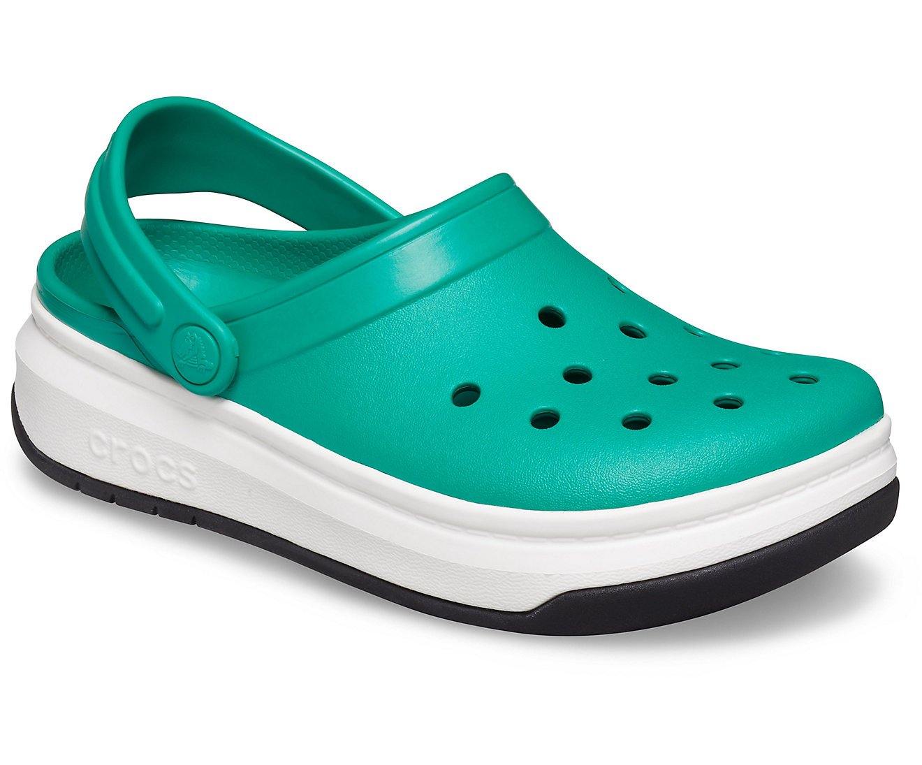 Authentic Crocband Full Force Clog - Deep Green/ White