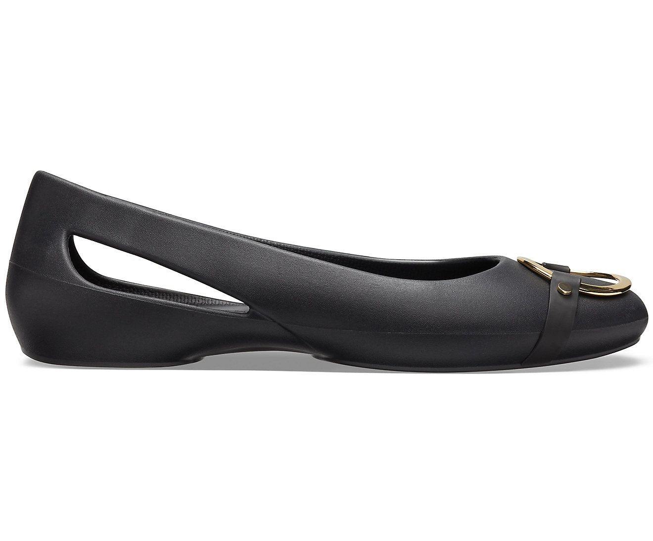 Sloane Embellished Gold/Black Women Flat - mTravel Store