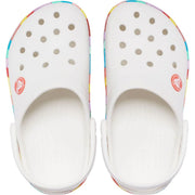 Kids' Crocs Crocband Chevron Beaded Clog - White