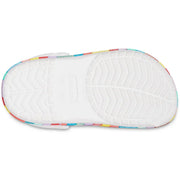 Kids' Crocs Crocband Chevron Beaded Clog - White