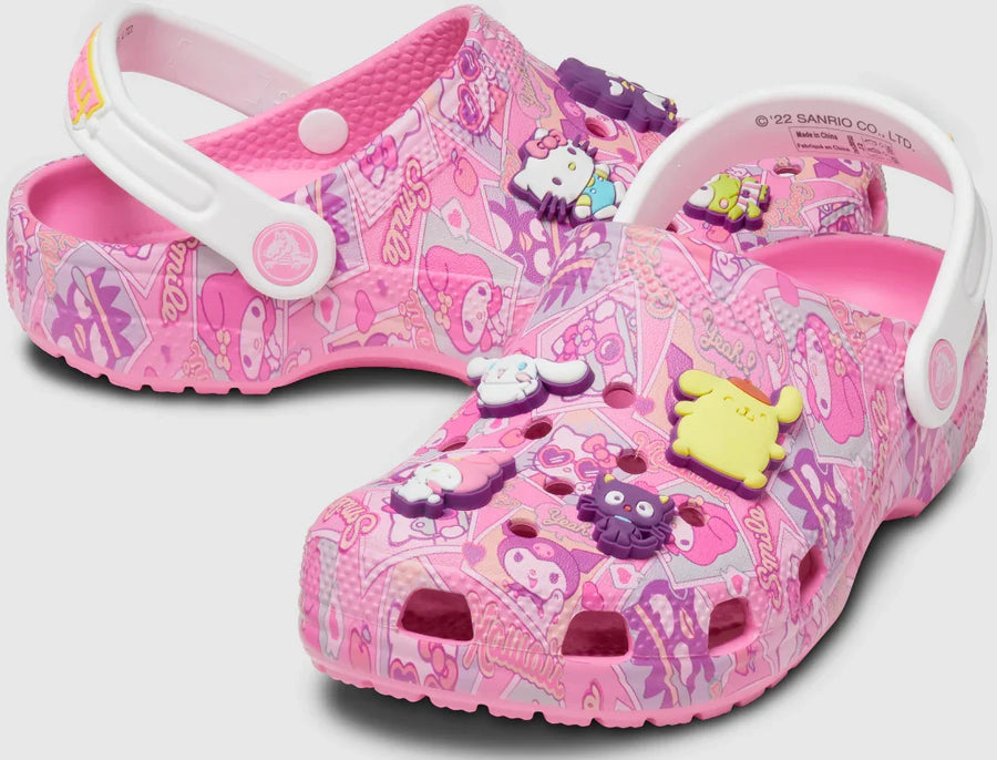 Crocs Limited Edition Kids Hello Kitty and Friends Classic Clog - Pink