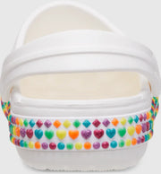 Kids' Crocs Crocband Gem Band Clog - White