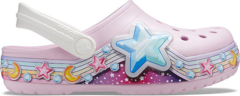 Authentic Kid's Crocs Fun Lab Star Band Clog - Ballerina Pink - mStore.Kh | mTravel Store