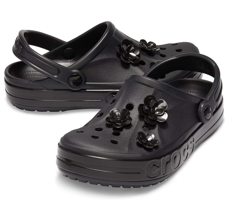 Crocs Bayaband Vivid Blooms Clog - Black - mTravel Store