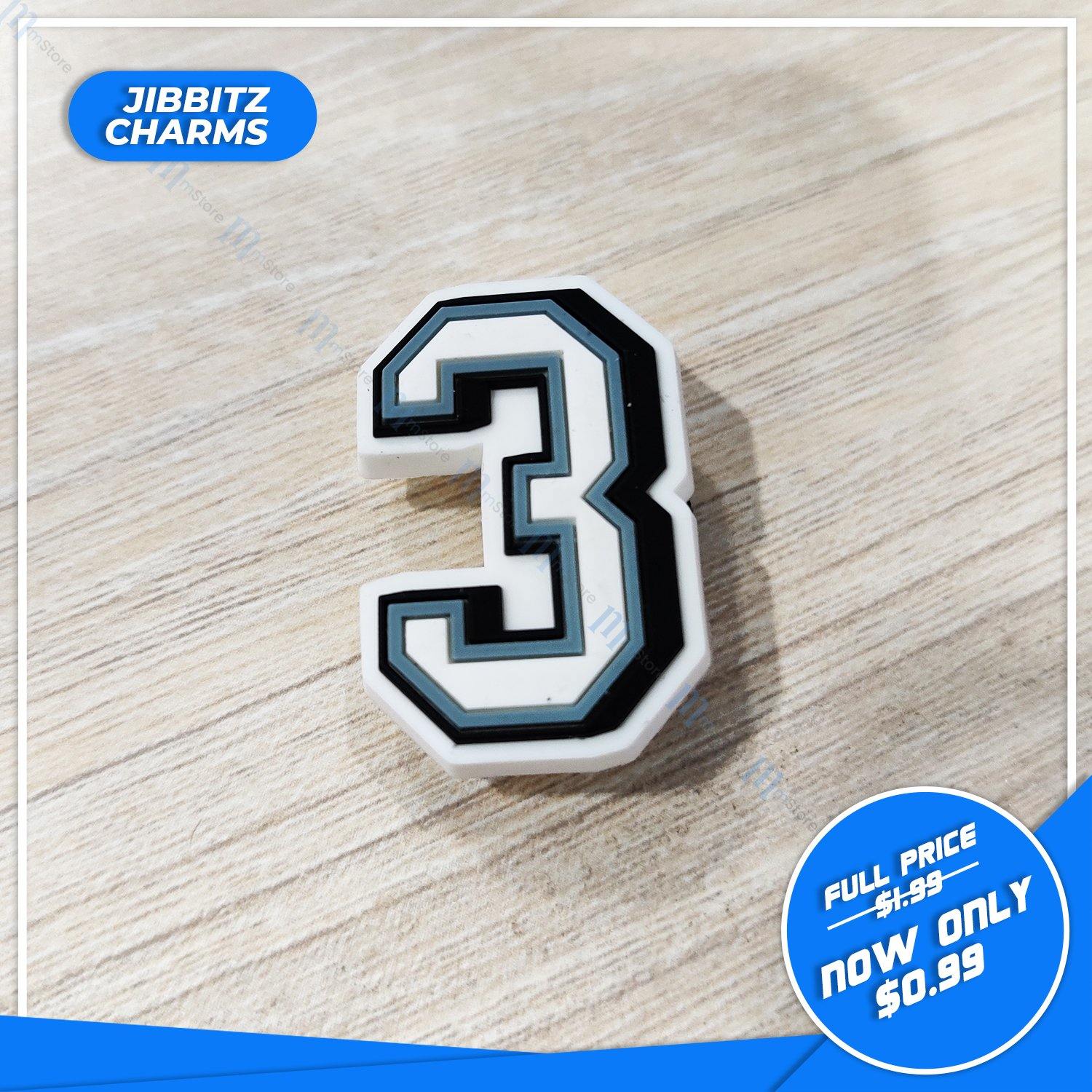 Jibbitz - Number - 3 - mTravel Store