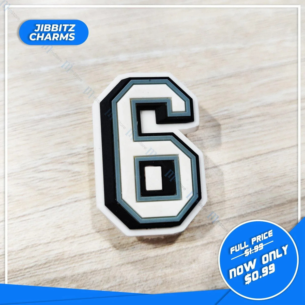 Jibbitz - Number - 6 - mTravel Store