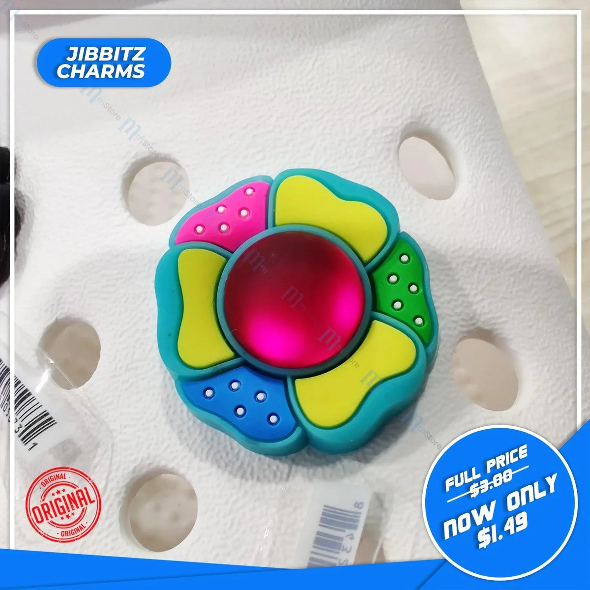 Jibbitz - Rhinestone - Flower 1 - mTravel Store
