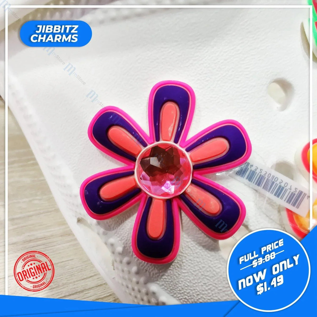 Jibbitz - Rhinestone - Flower 12 - mTravel Store