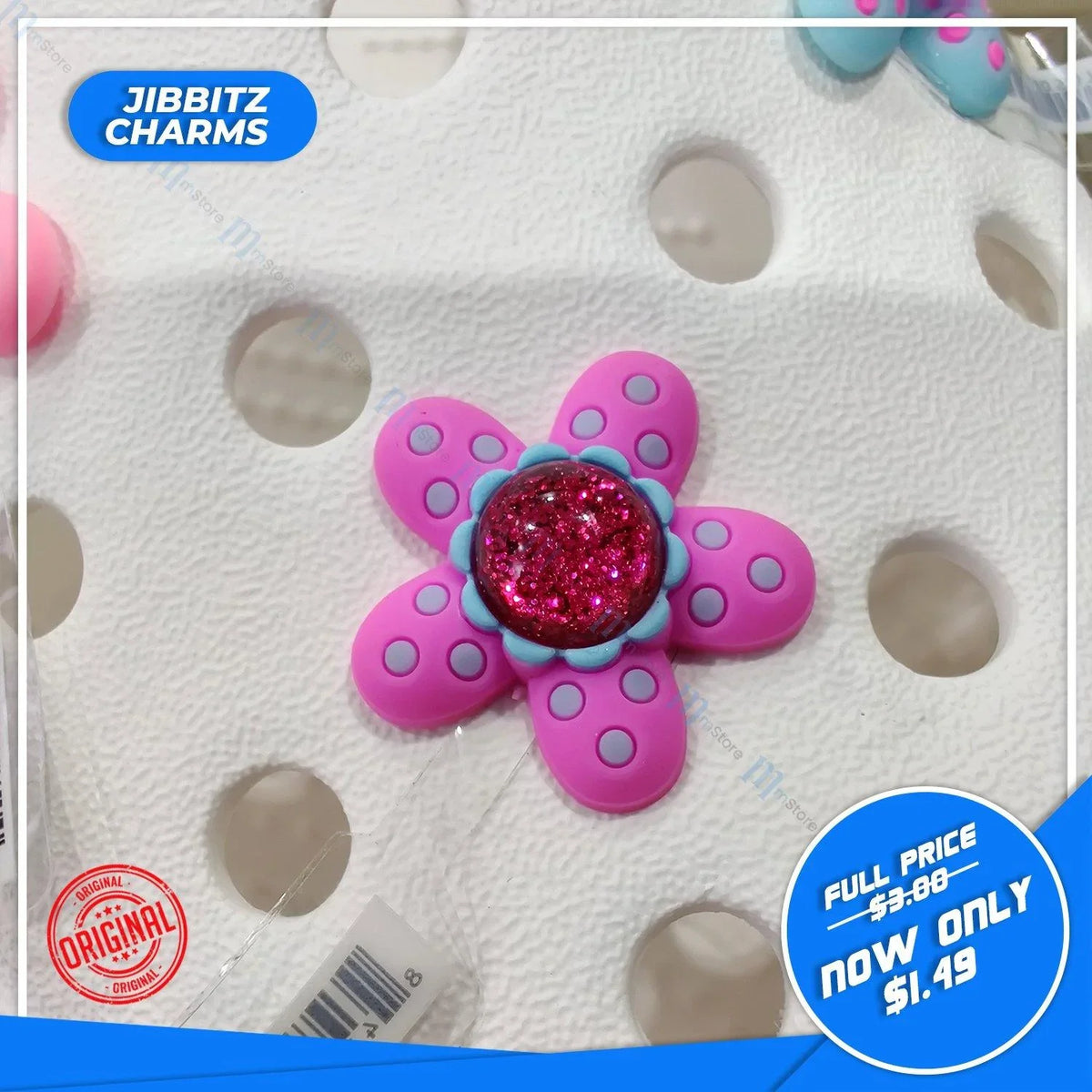 Jibbitz - Rhinestone - Flower 4 - mTravel Store
