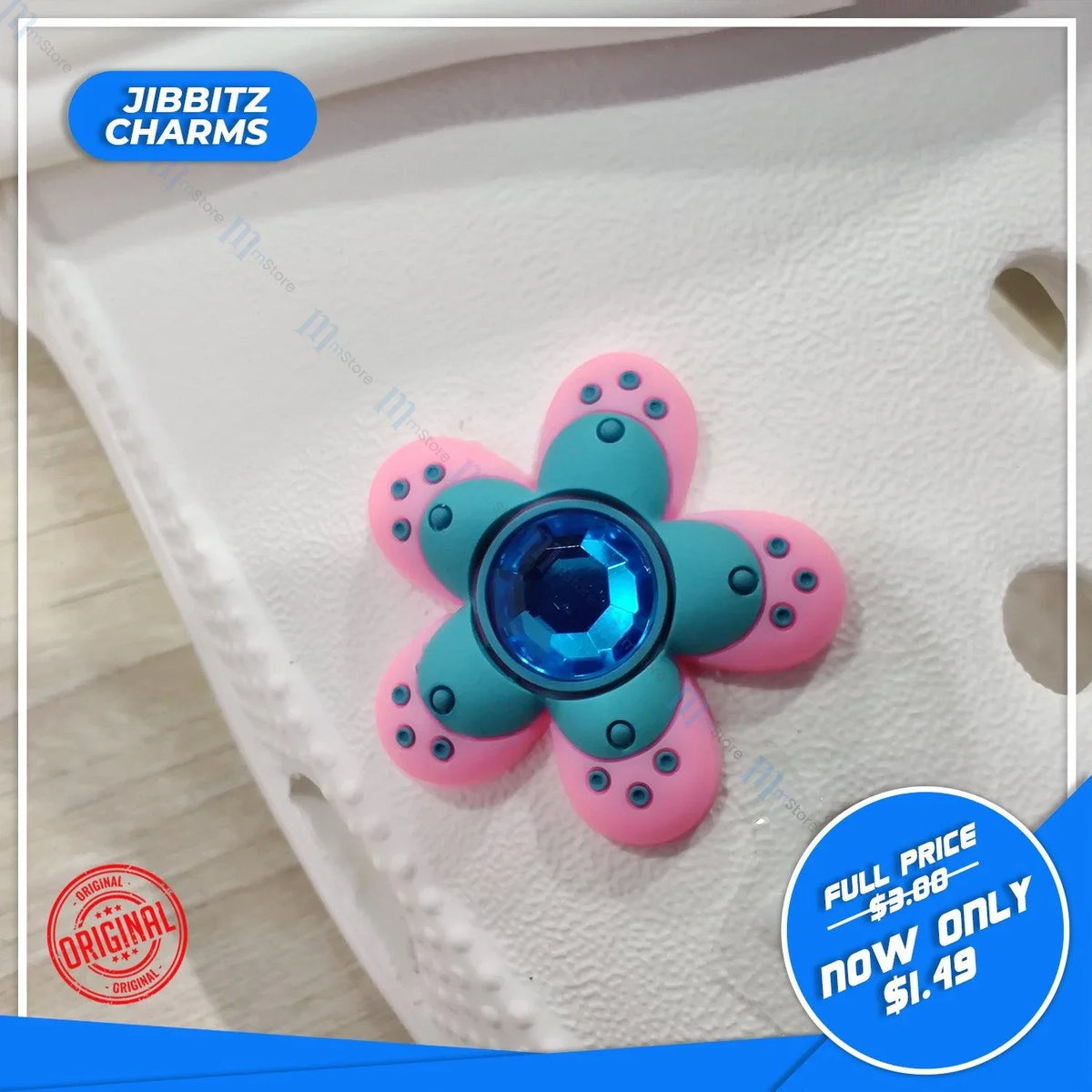 Jibbitz - Rhinestone - Flower 5 - mTravel Store