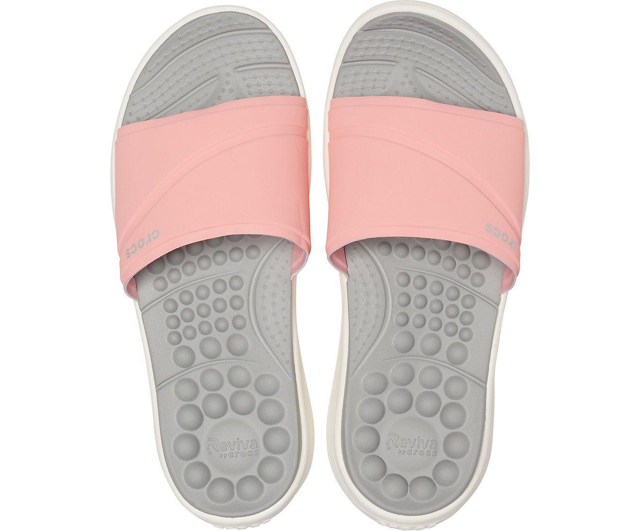 Crocs Reviva Slide - Melon/ White - mStore.Kh | mTravel Store