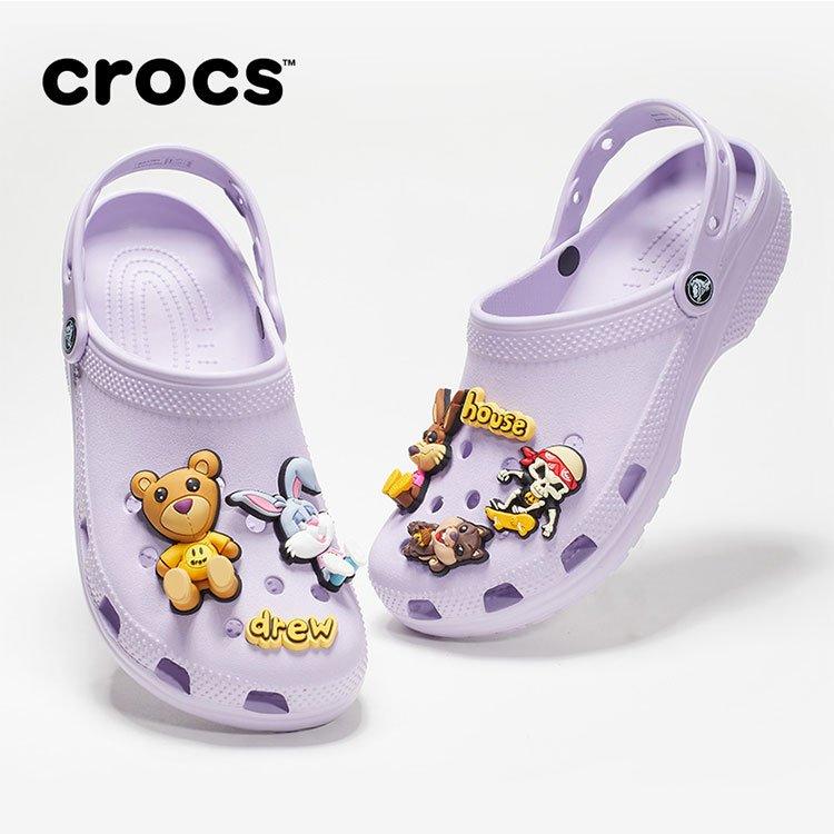 Rare Limited Edition Crocs X Justin Bieber with Drew - Lavender