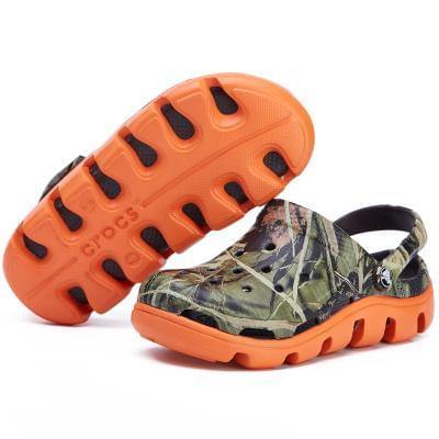 Orange camo crocs hot sale