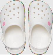 Kids' Crocs Crocband Gem Band Clog - White